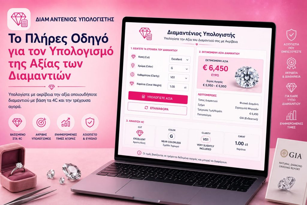 Διαμαντένιος Υπολογιστής: Το Πλήρες Οδηγό για τον Υπολογισμό της Αξίας των Διαμαντιών