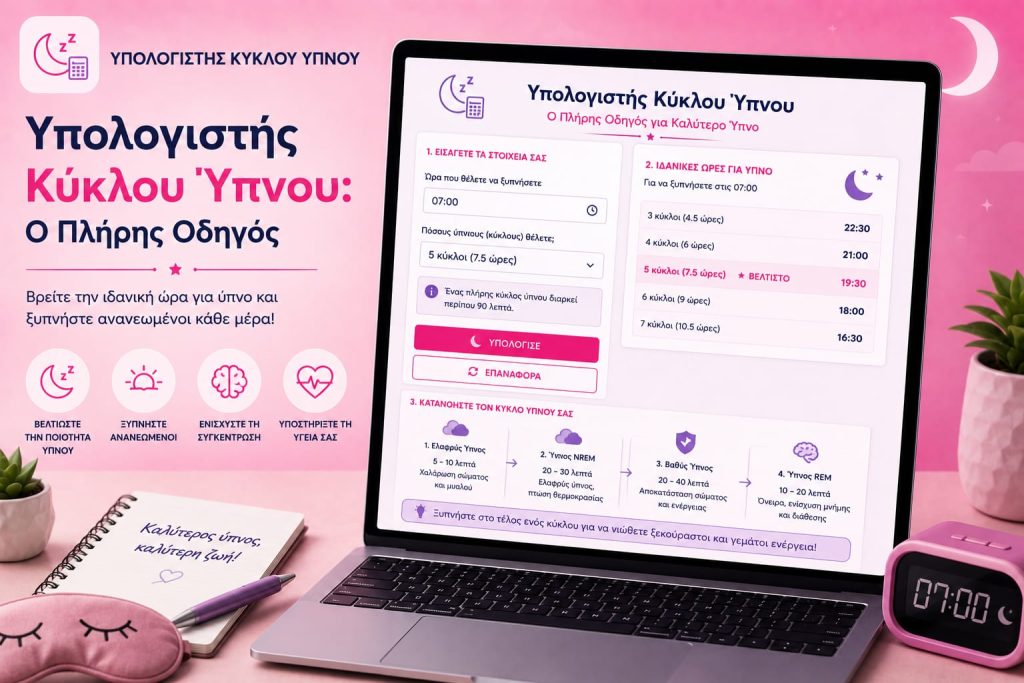 Υπολογιστής Κύκλου Ύπνου: Ο Πλήρης Οδηγός